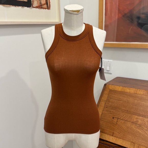 WSLY Rivington Ribbed Tank - Rust - Picture 1 of 9